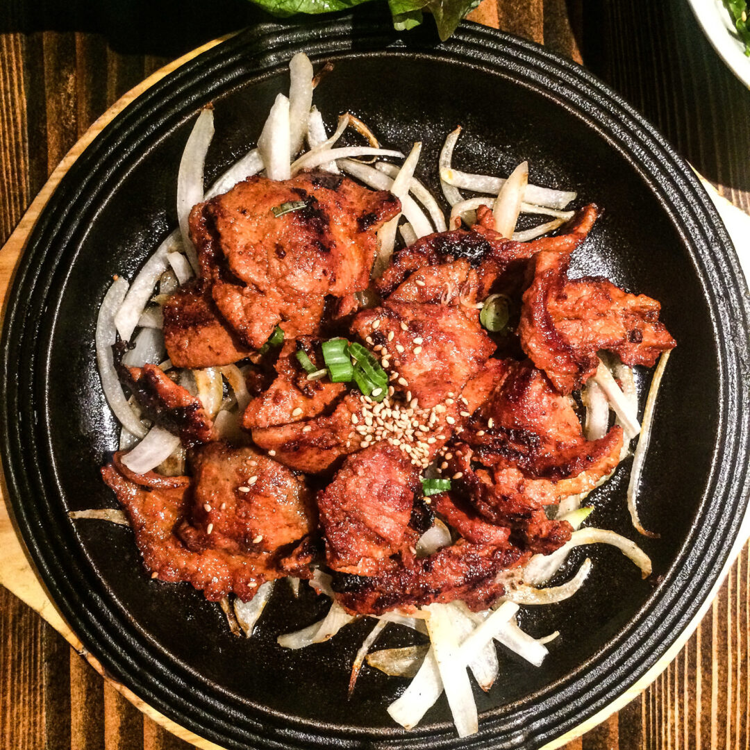 BBQ Gochujang Pork Belly- making YOUR belly happy since.... well...ALWAYS.