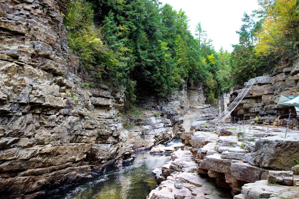 A valley at Ausable Chasm