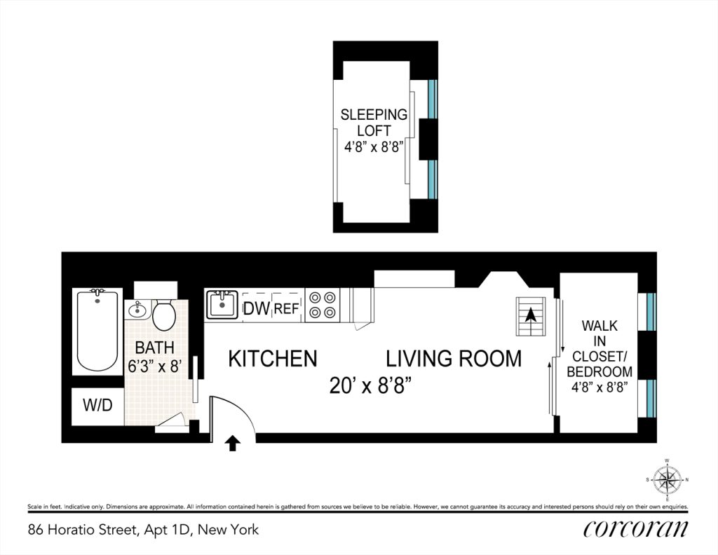 Apartment layout. 