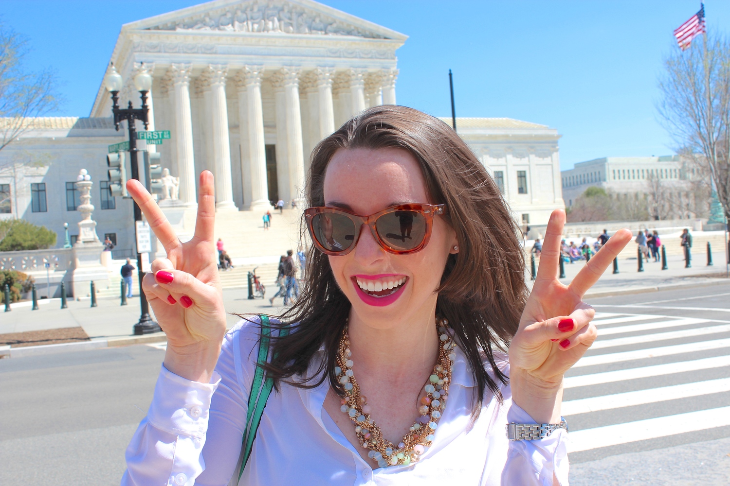 Me in front of the Supreme Court!