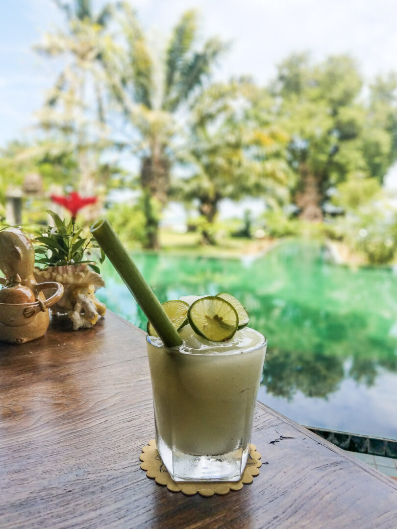 A cocktail at Hotel Tugu