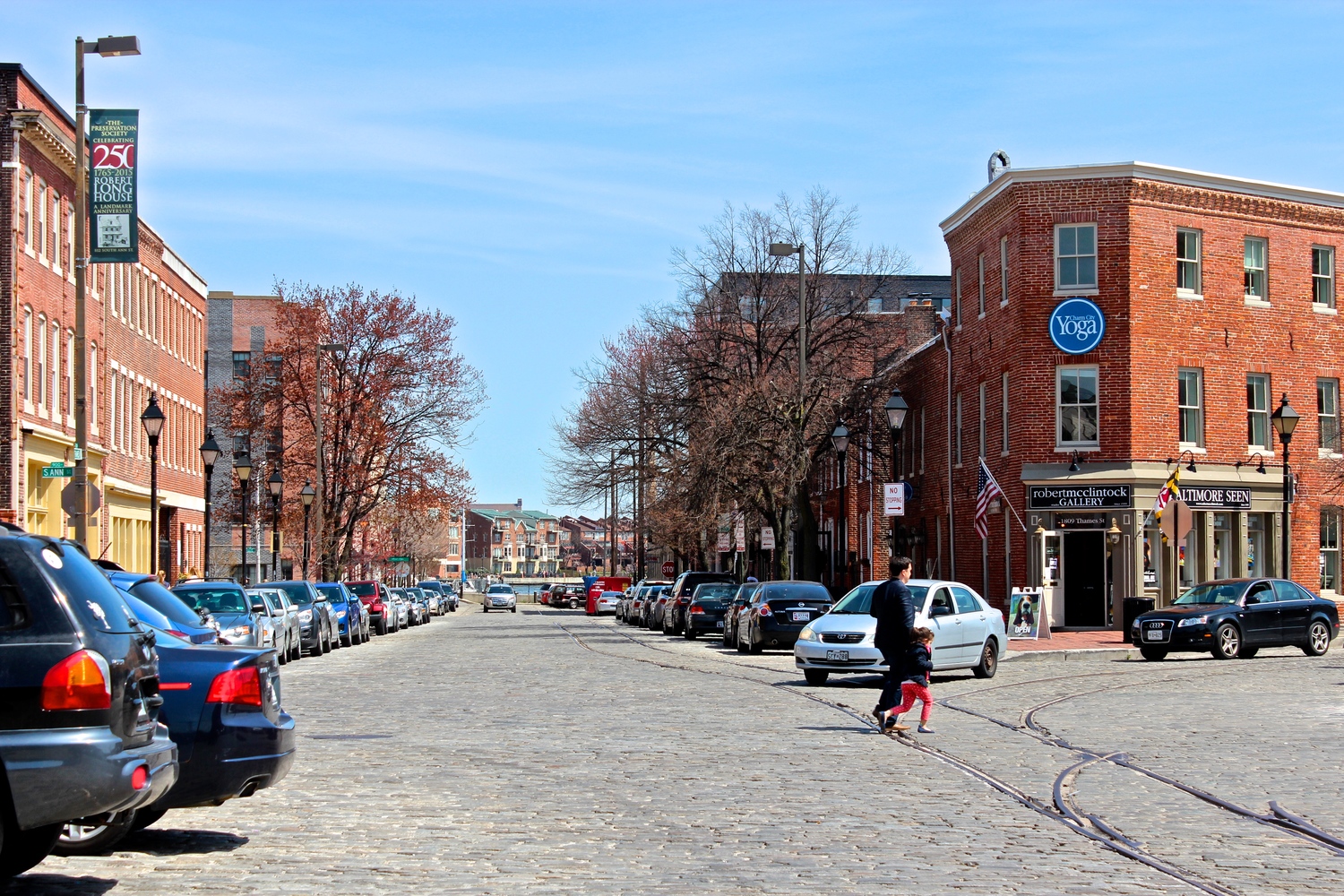 Cobblestone streets of Baltimore