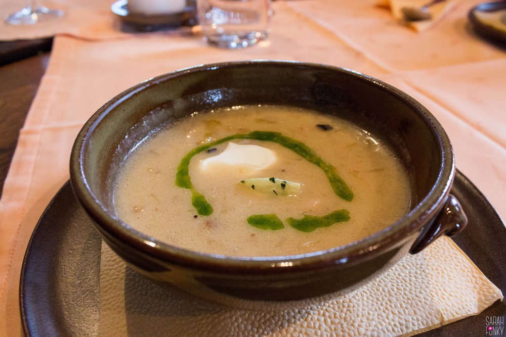 Soup at Restaurant Zvonice