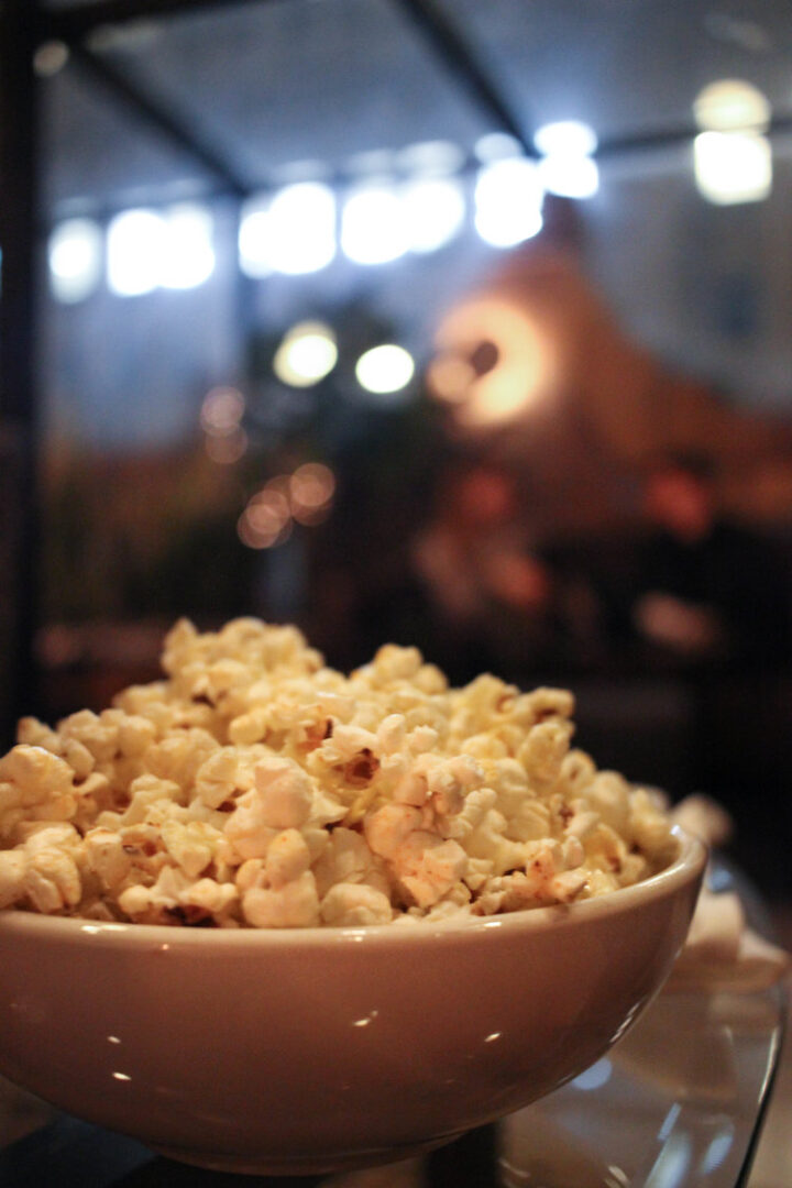 Truffled Popcorn; Seasoned with our special spicy mix,drizzled with Truffle Oil.