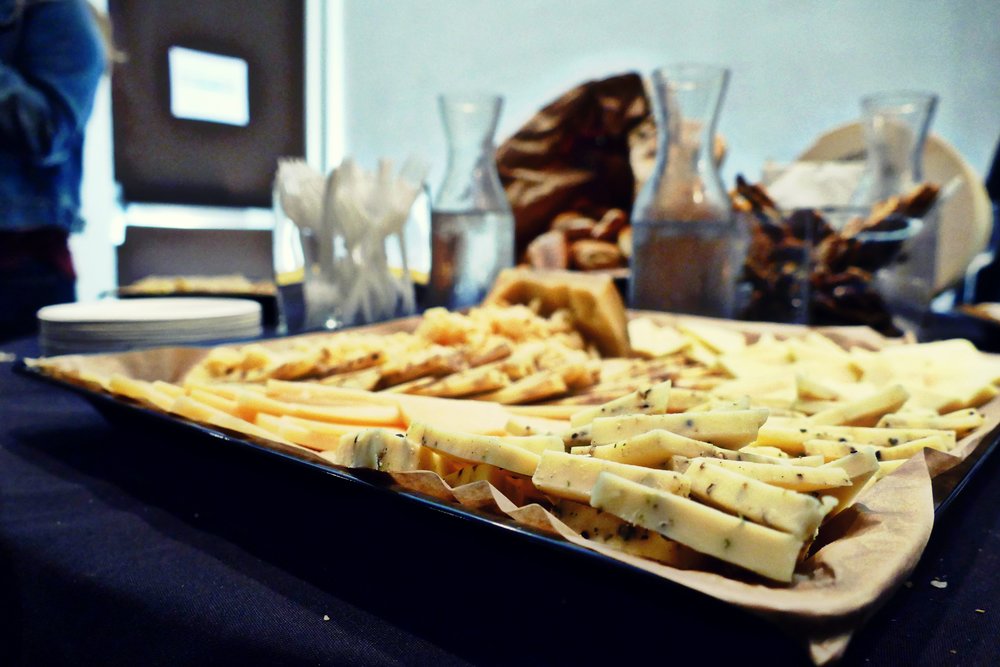 Cheese plates and charcuterie boards complemented the rosé tasting