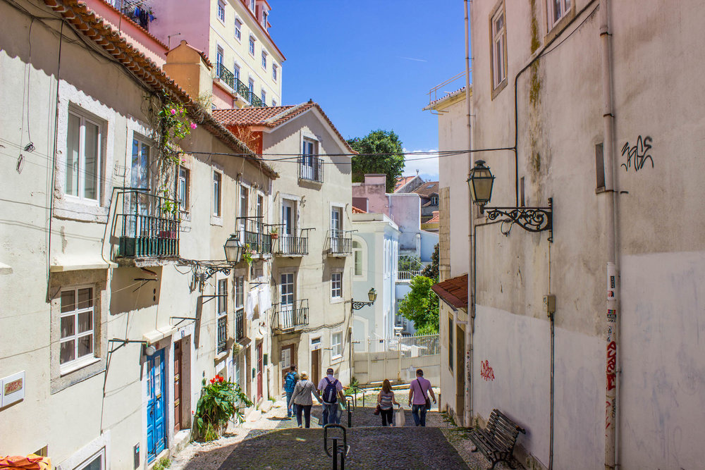 Streets of medieval Lisbon