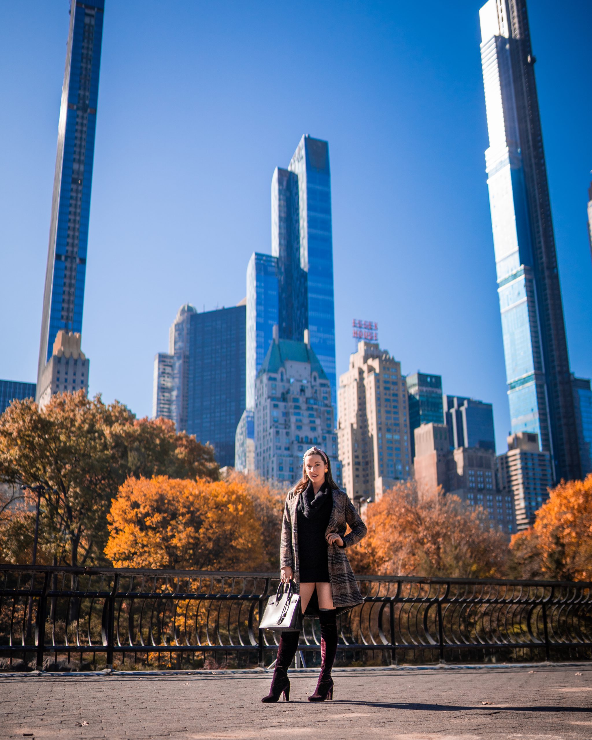 The Wollman Ice Rink lookout in Central Park. 