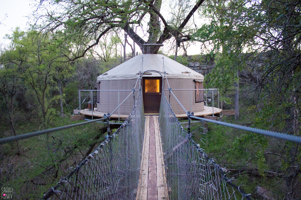 The sky yurt at Cypress Valley