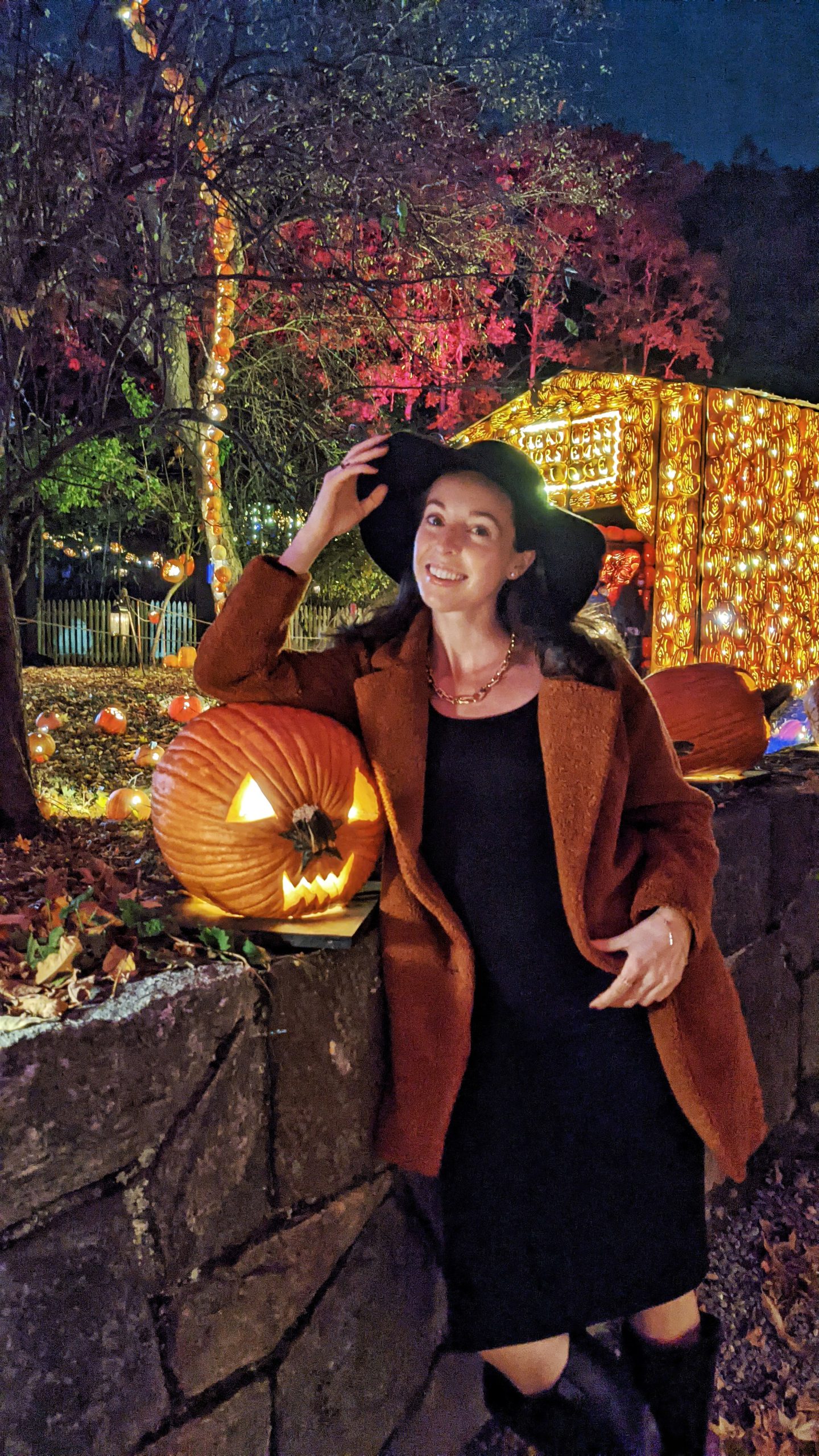 Sarah at the Pumpkin Blaze in the Hudson Valley.