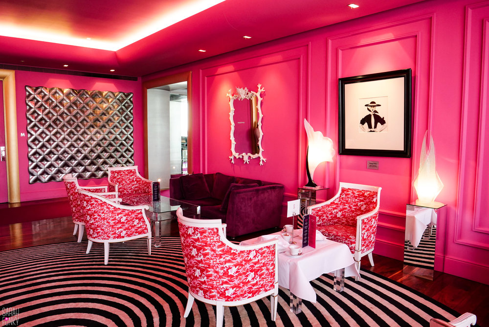 The pink room at G Hotel