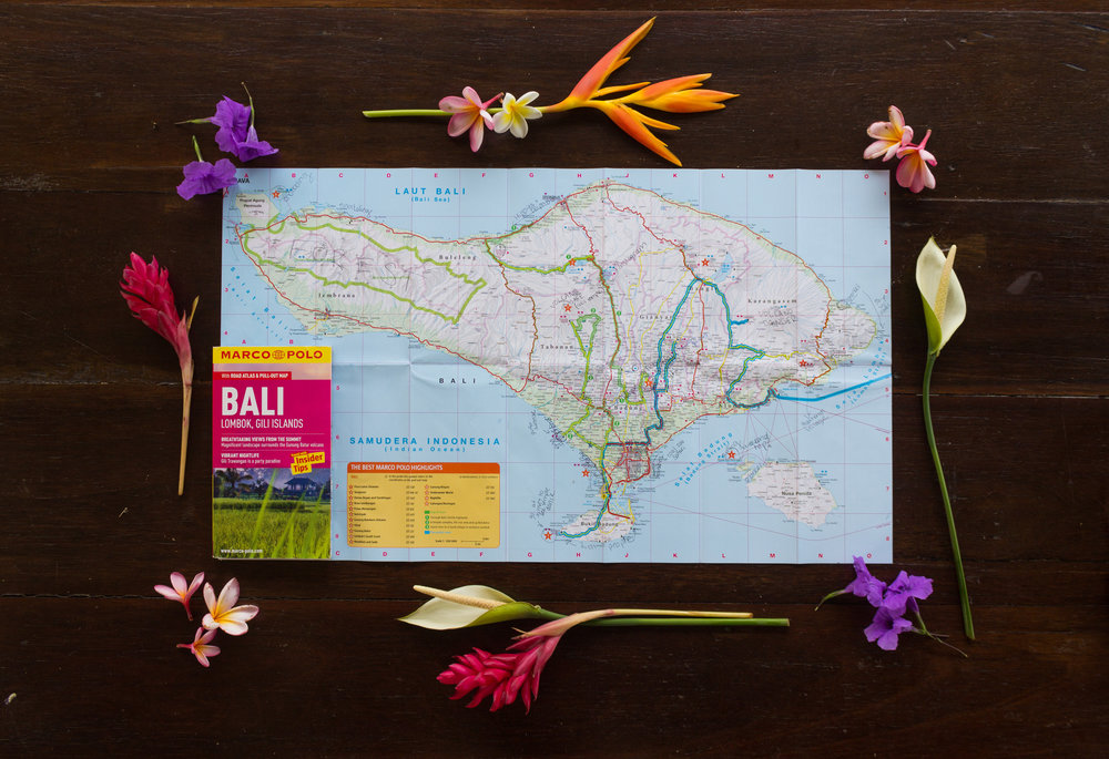 Marco Polo Bali comes with a great pull out map