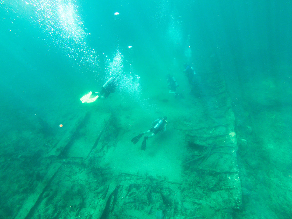 The SS Copenhagen wreck.