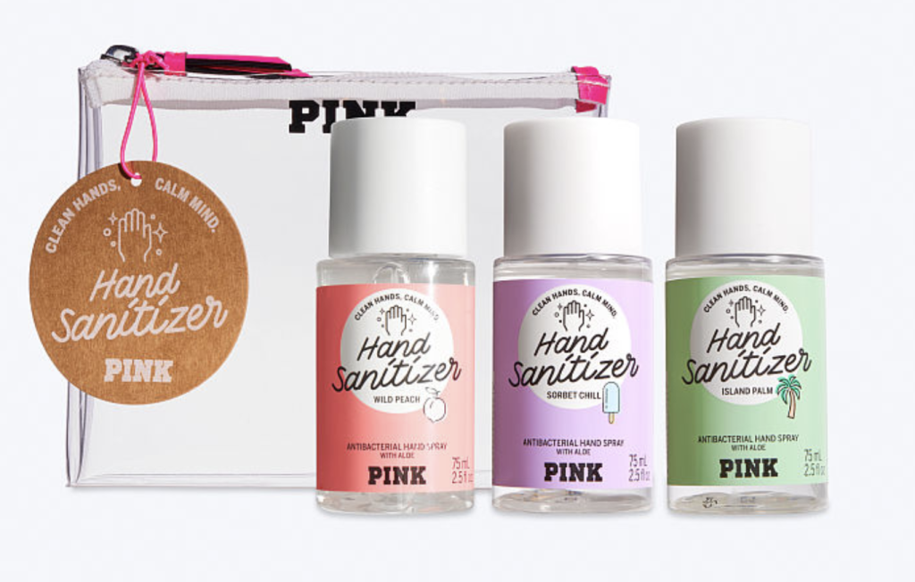 Victoria’s Secret Pink Care Hand Sanitizer Gift Set