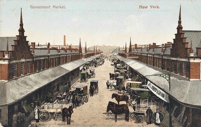 Gansvoort Market in 1884