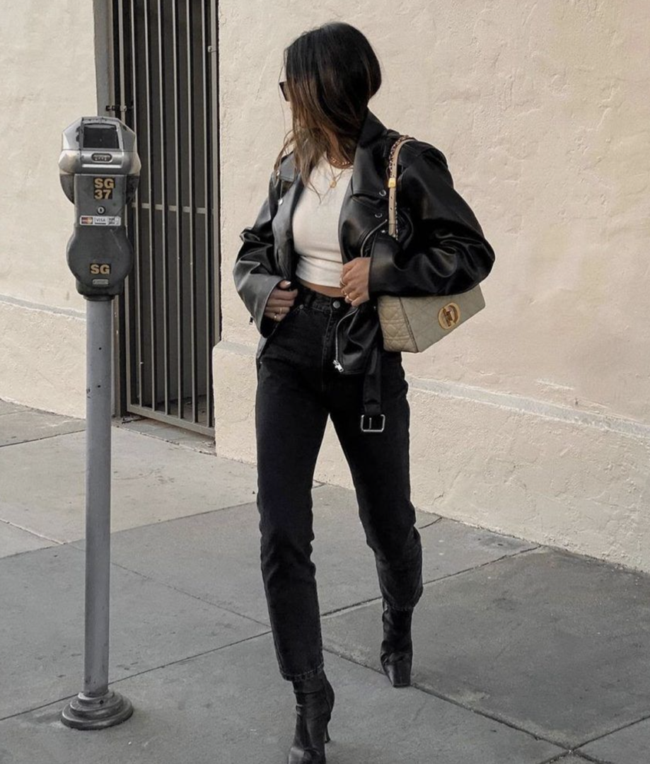 How to Style a Leather Jacket Like a New Yorker - Sarah Funky