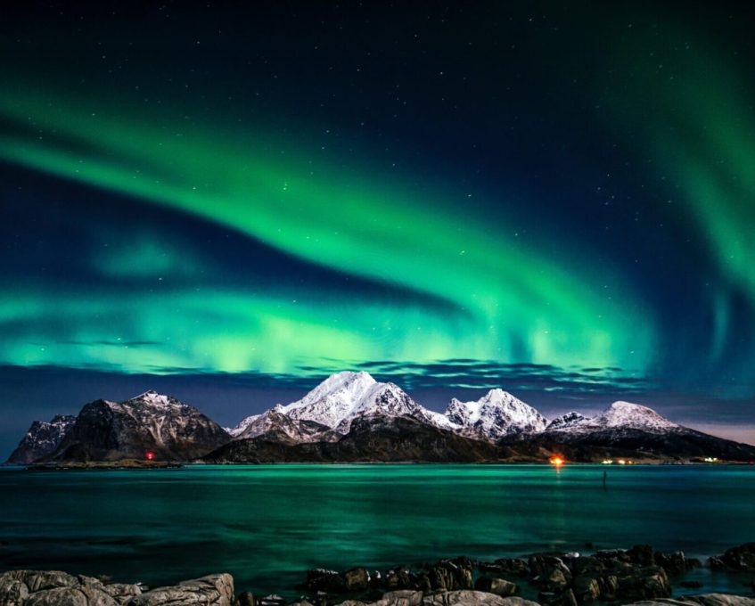 Northern lights in Norway.